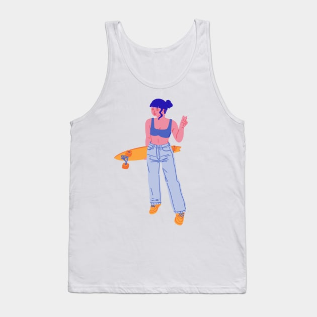 Cool Girl Zone Tank Top by Lethy studio